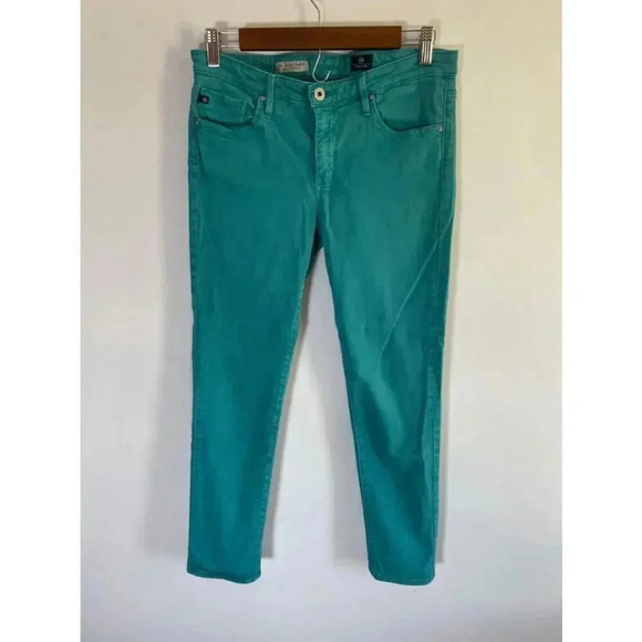 AG Adriano Goldschmied Women's The Legging Super Skinny Jeans 29R Teal 0293 - Picture 1 of 15